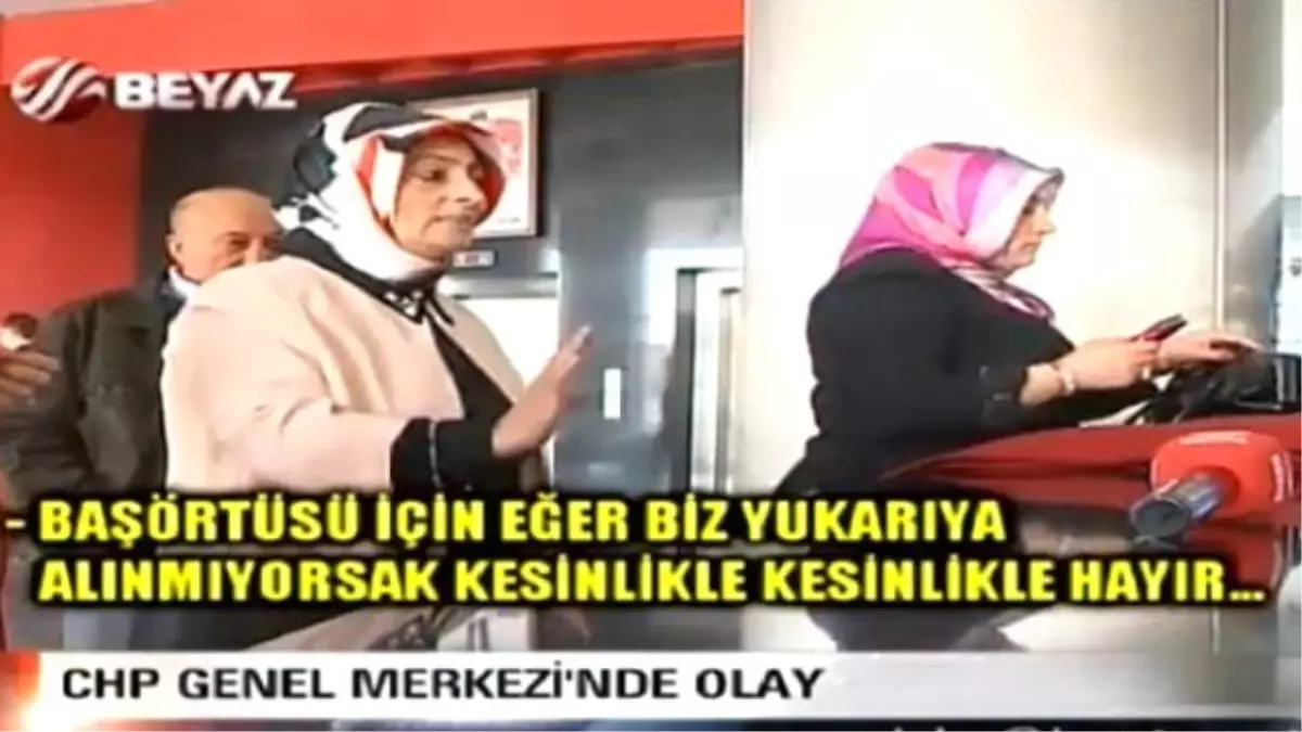 CHP\'nin Başörtülü Reklam Yüzünü Partiye Sokmadılar