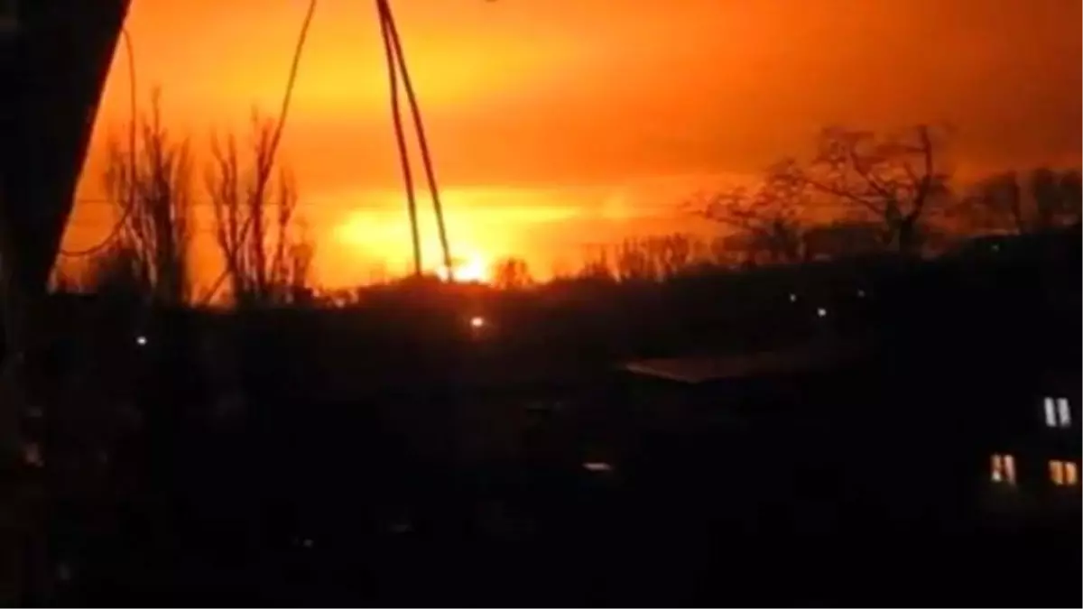 Ukrayna\'daki Patlama Görüntüleri Tüm Dünyayı Ürküttü