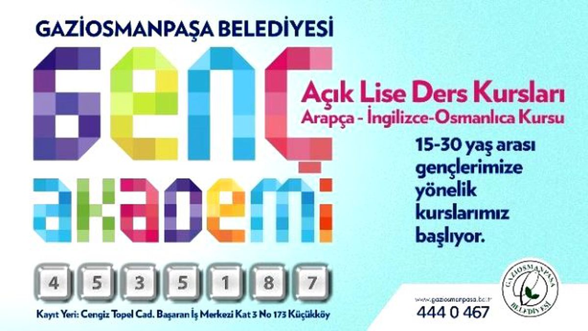 Gaziosmanpaşalı Gençlere Arapça ve Osmanlıca Kursu