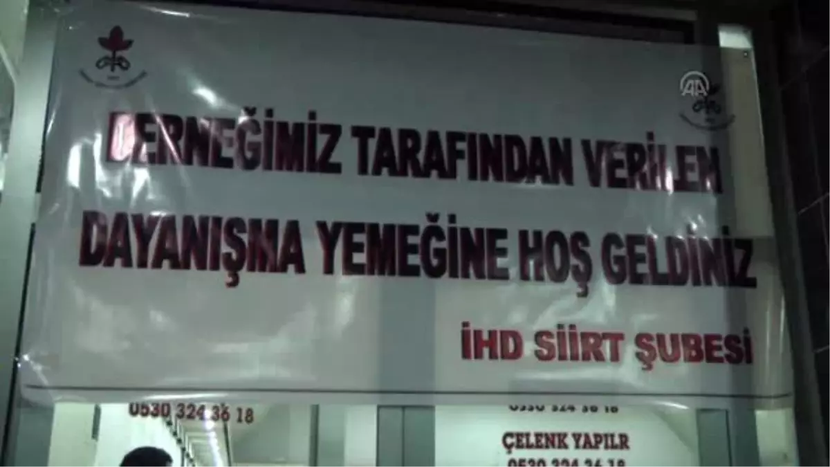 İHD Siirt Şubesi Dayanışma Yemeği Verdi