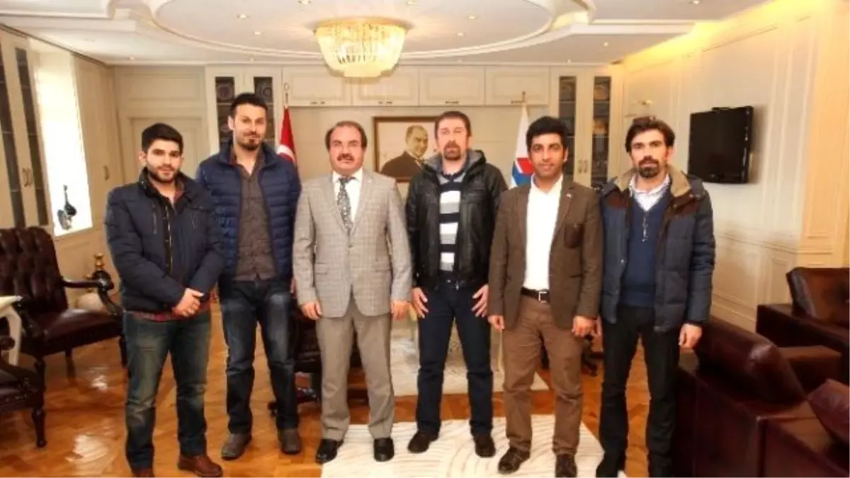 İnşaat Mühendisleri Odası, Aslan'ı Ziyaret Etti.