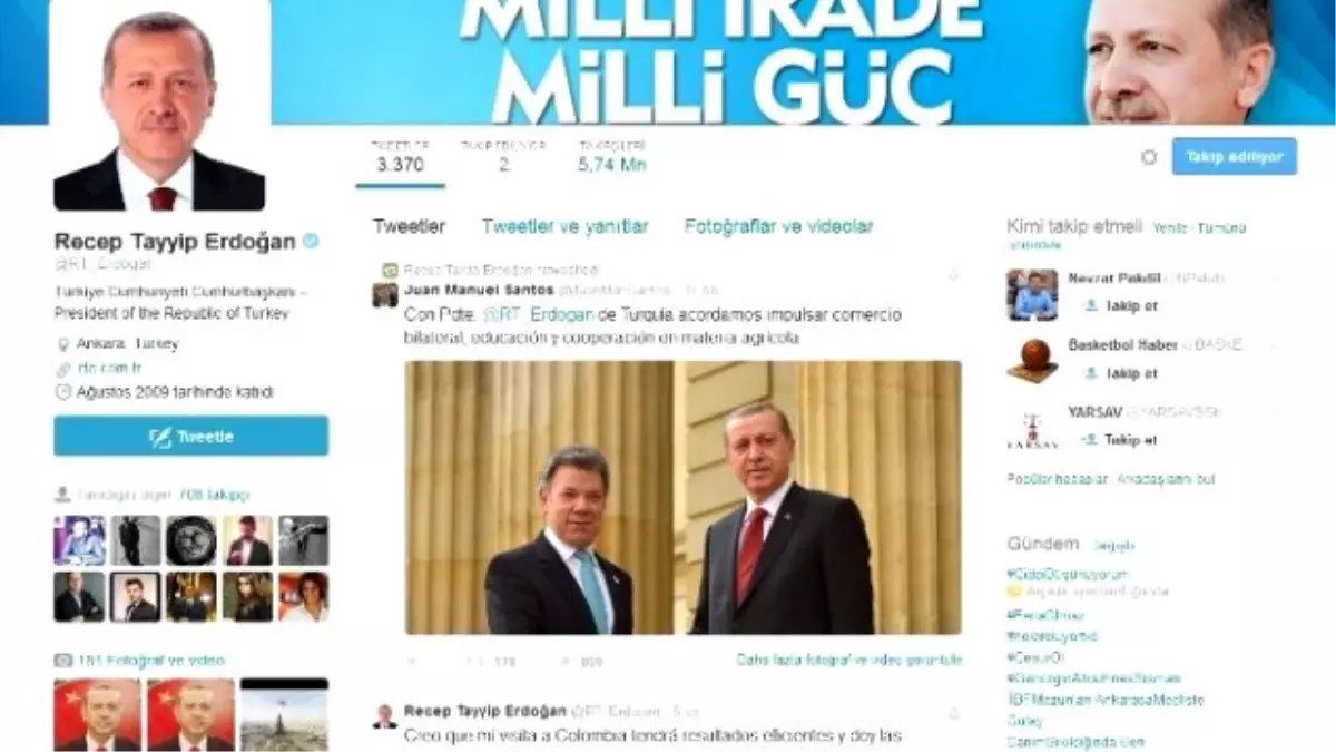 Cumhurbaşkanı Erdoğan\'dan İkinci Tweet