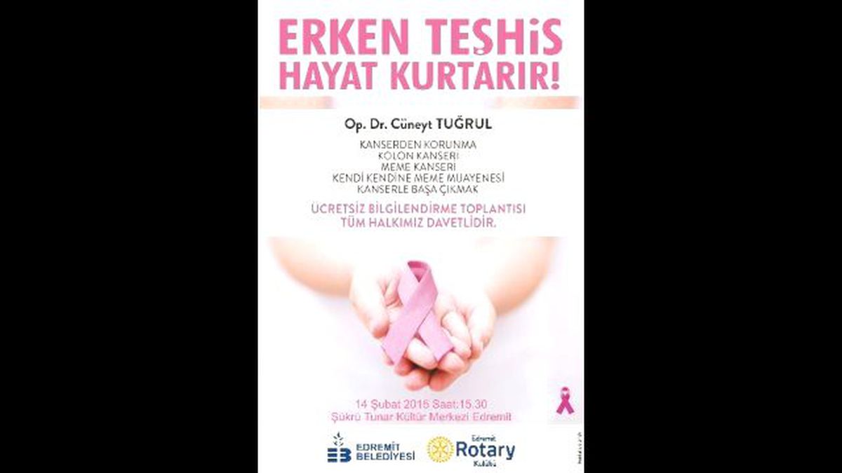 Edremit\'te Meme Kanseri İçin Bilgilendirme Toplantısı