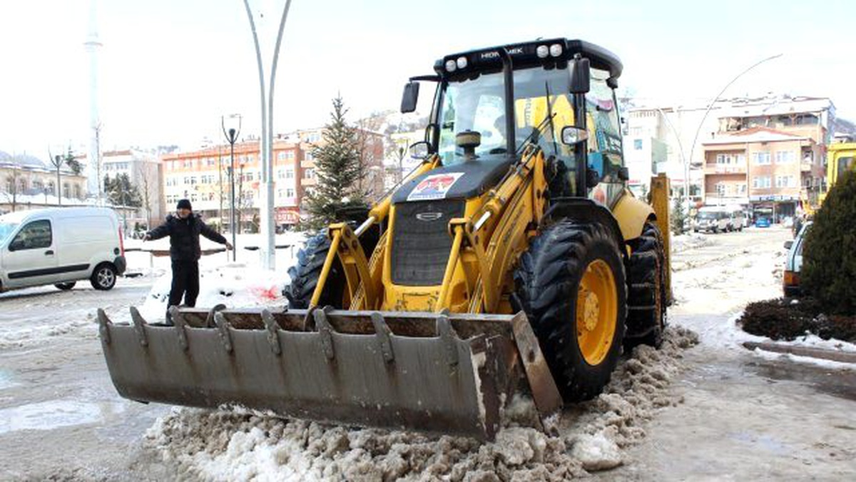 Havza\'da Kar Temizleme Çalışmaları Başladı