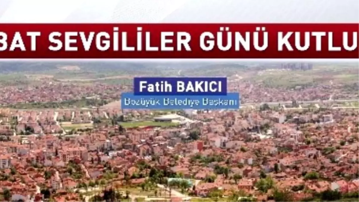 Bozüyük Belediye Başkanı Fatih Bakıcı Açıklaması