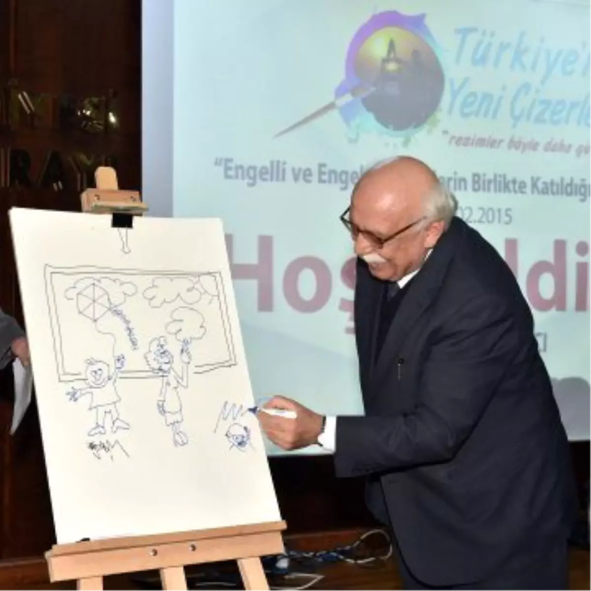 "Türkiye\'nin Yeni Çizerleri Projesi"nin Açılışına Katıldı