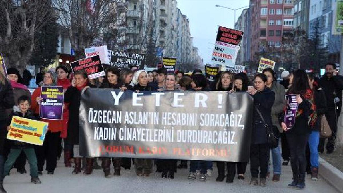 Çorum\'da Özgecan Arslan Cinayeti Protesto Edildi