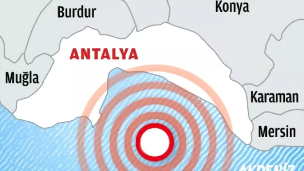 Antalya\'da 4,6 Büyüklüğünde Deprem