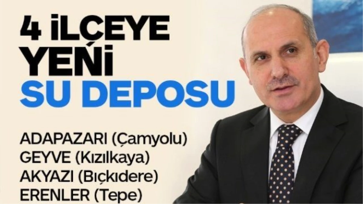 Saski\'den Dört İlçeye Yeni Su Deposu