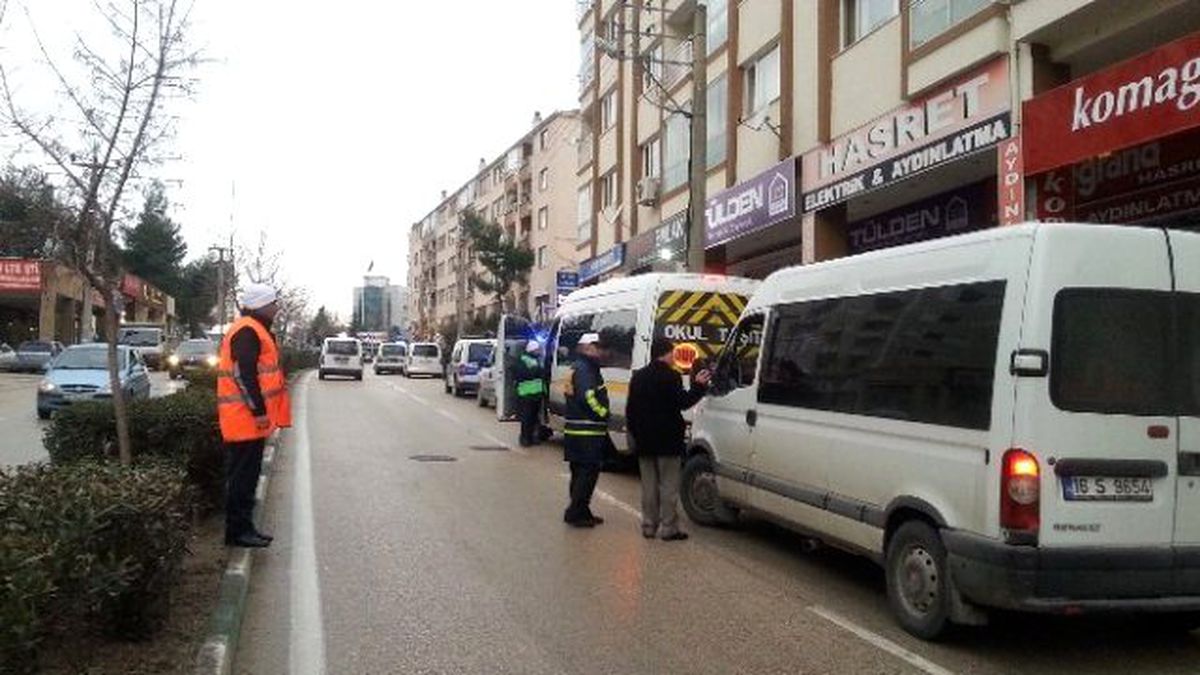 Bursa\'da Servis Araçlarına Sıkı Denetim