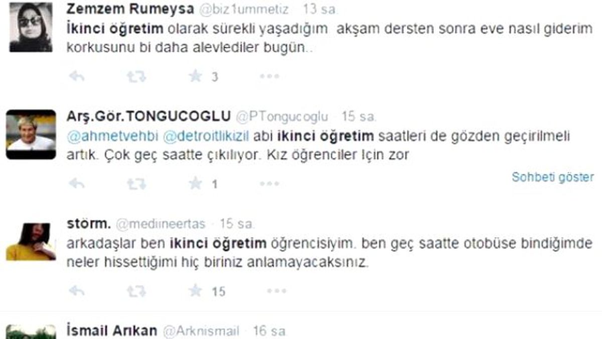 İkinci Öğretimdeki Üniversitelinin \'Özgecan\' Korkusu