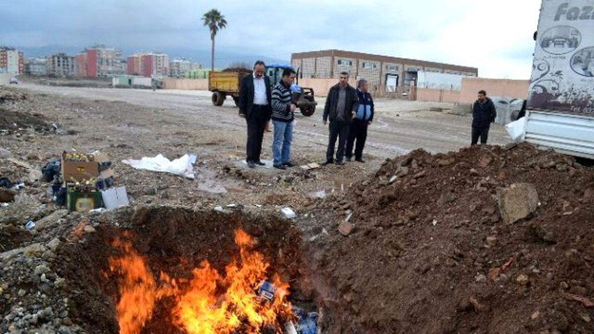 Kaçak Viski ve Sigaralar İmha Edildi