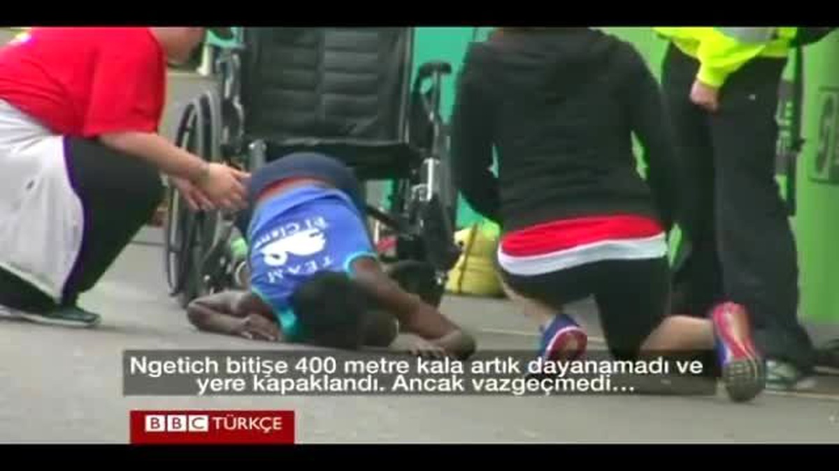 Maratonun Son 400 Metresini Emekleyerek Tamamladı