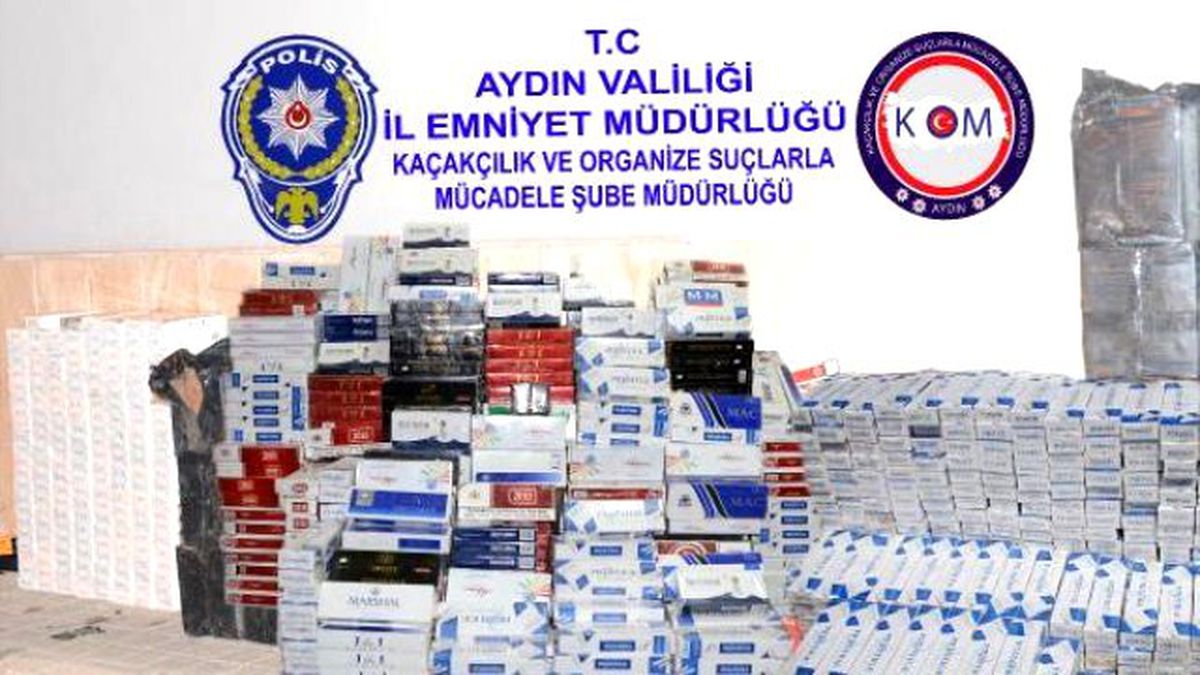 Tır\'da 11 Bin 480 Paket Kaçak Sigara Ele Geçirildi