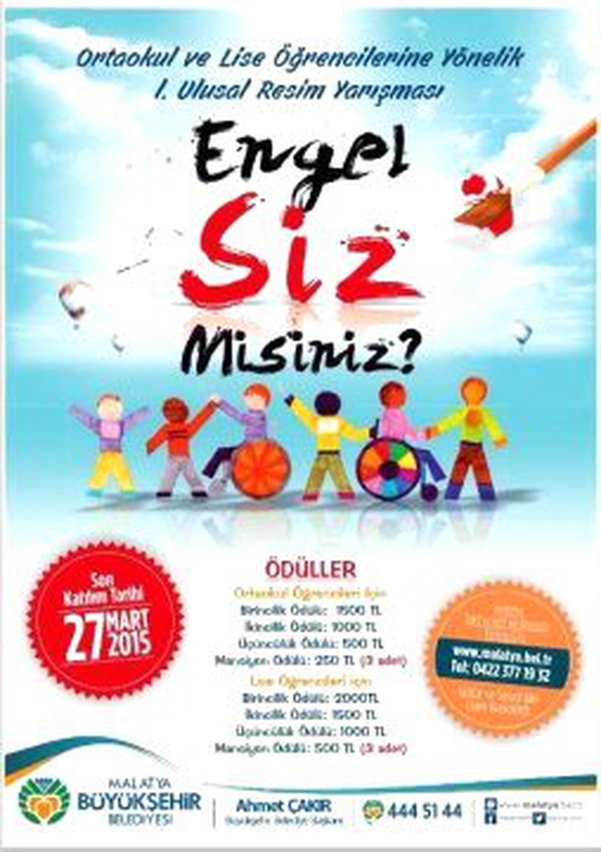 Malatya Büyükşehir Belediyesi\'nden 1.ulusal Resim Yarışması