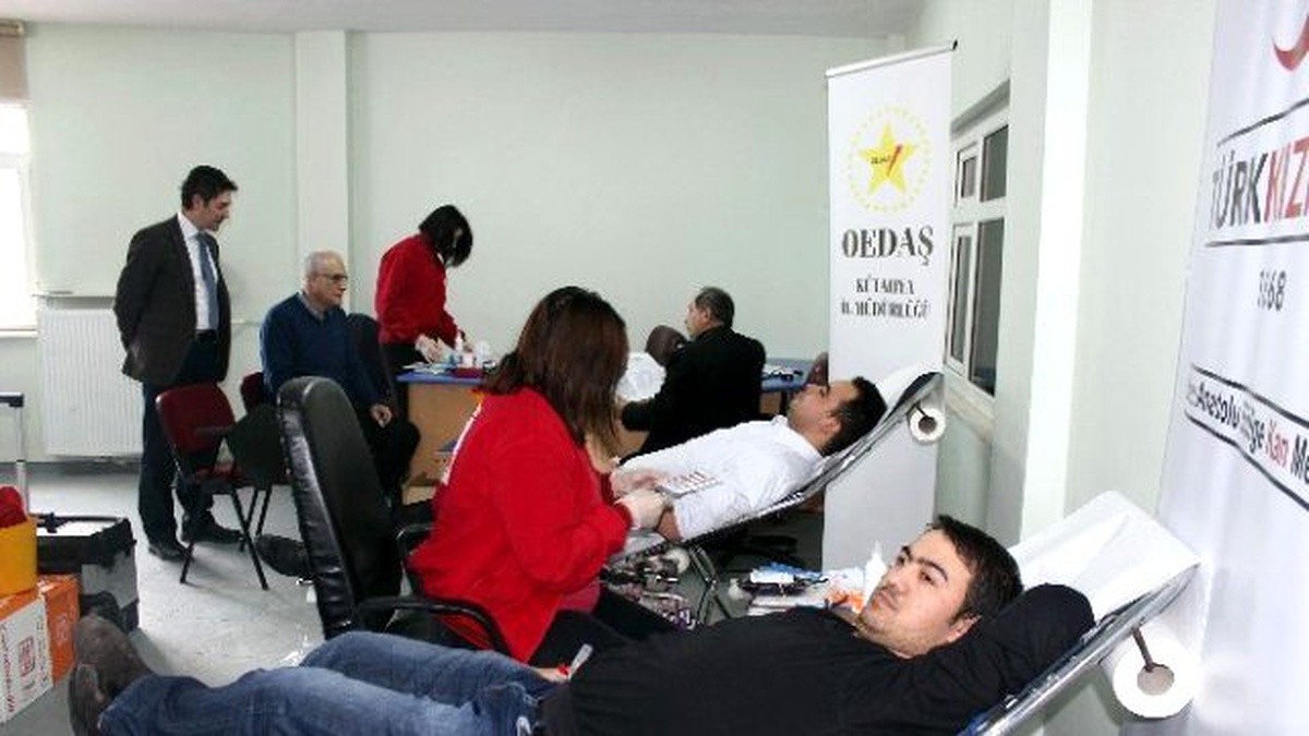 OEDAŞ Personelinden Kızılay\'a Kan Bağışı