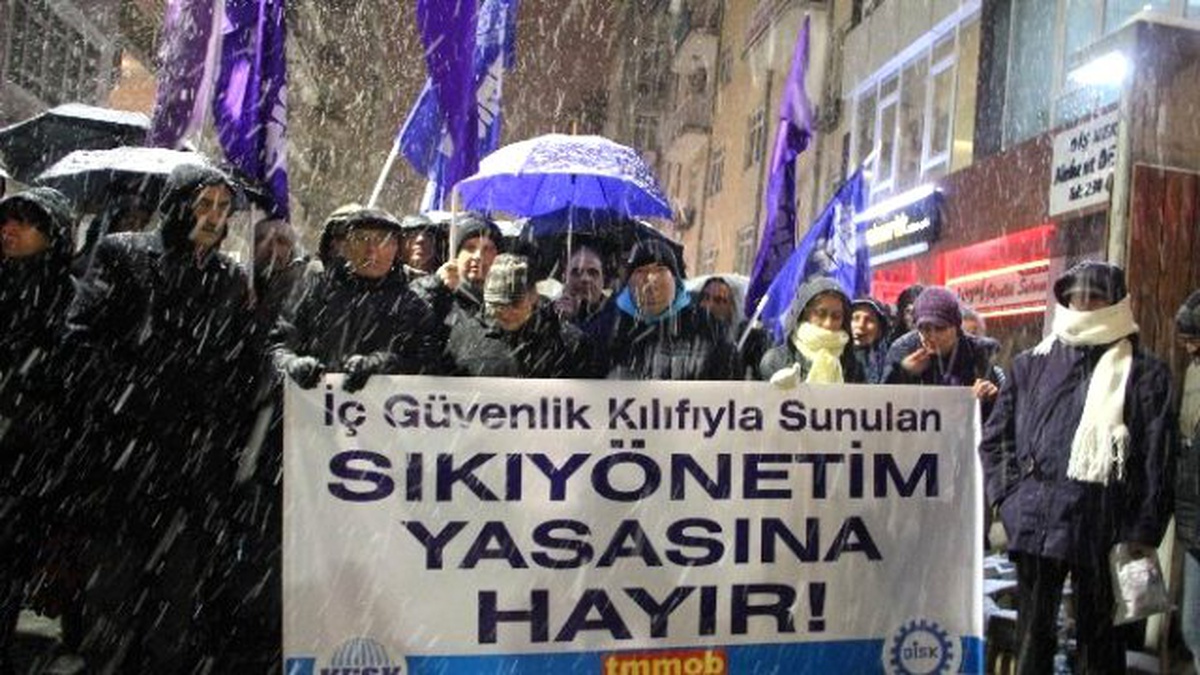 Samsun\'da "İç Güvenlik Yasa Tasarısı" Protestosu