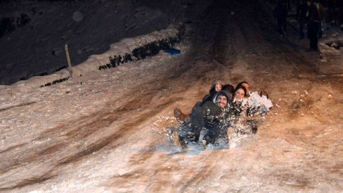 Tahta ile Snowboard, Poşet ile Kayak