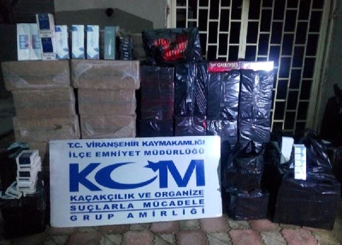 Viranşehir\'de 248 Bin Kaçak Sigaraya 3 Tutuklama
