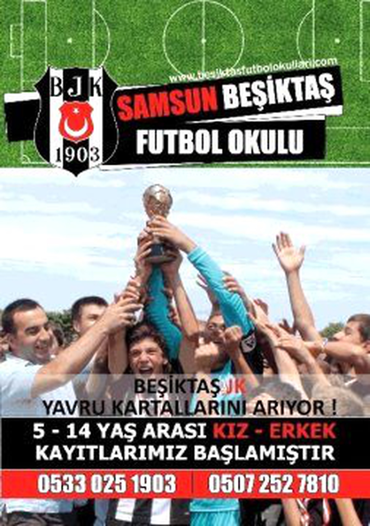 Samsun\'da Beşiktaş Futbol Okulu Açılıyor