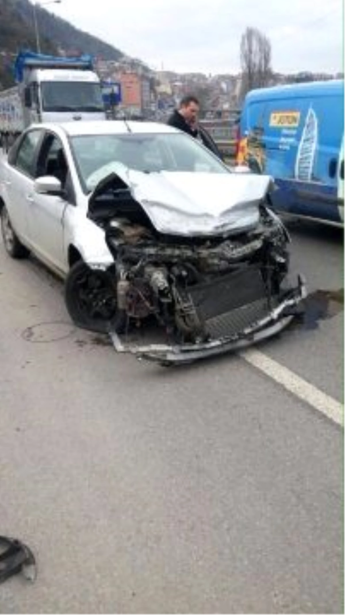 Trabzon\'da Trafik Kazası: 1 Yaralı