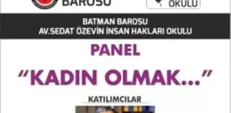 Baro Kadın'a Yönelik Şiddet Paneli Düzenleyecek