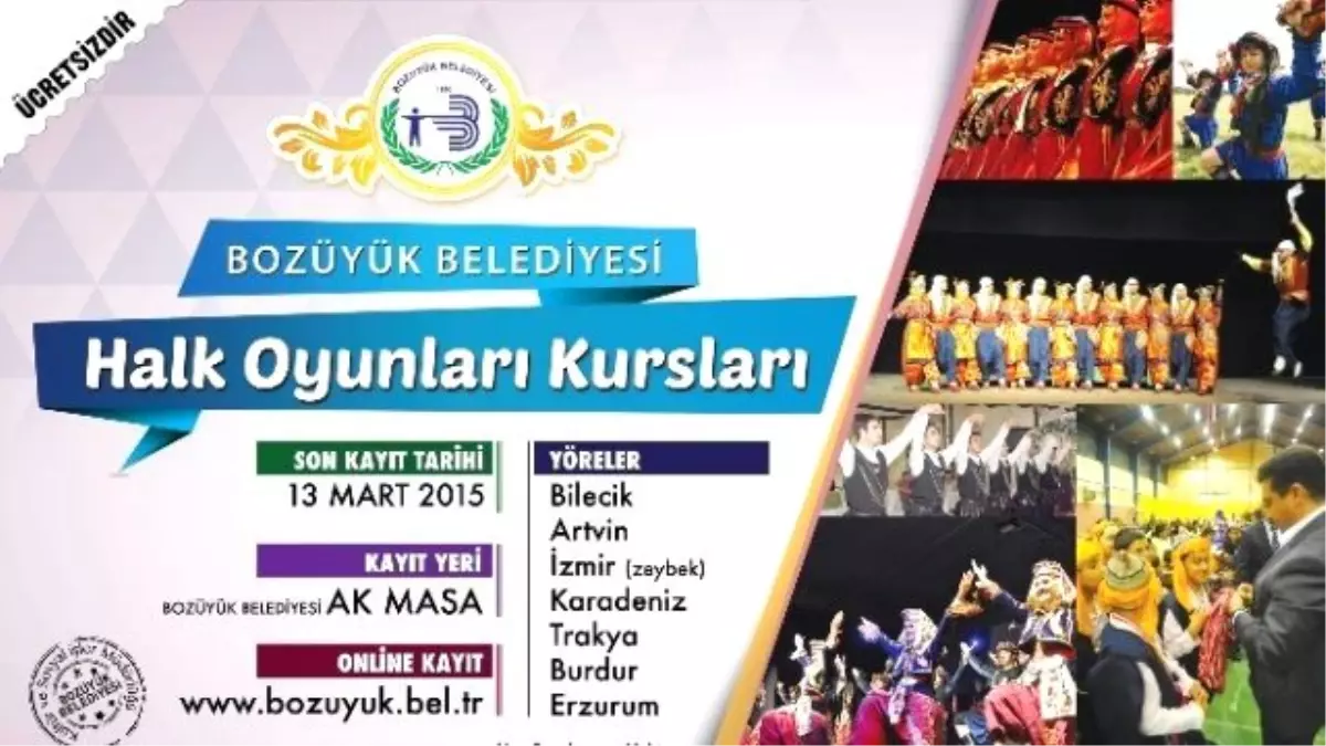 Bozüyük Belediyesi Halk Oyunları Kursu Başlıyor