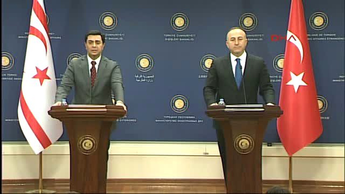 Mevlüt Çavuşoğlu, KKTC Dışişleri Bakanı Nami ile Ortak Basın Toplantısı Düzenledi 2