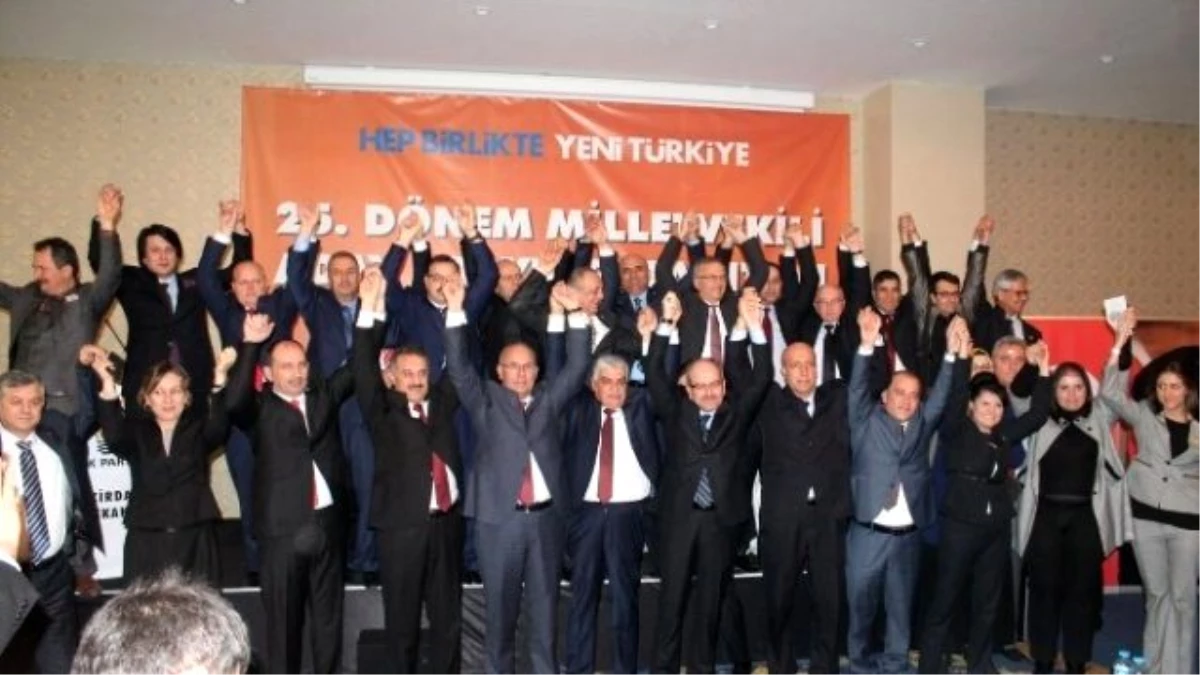 AK Parti Tekirdağ Milletvekili Aday Adayları Törenle Tanıtıldı