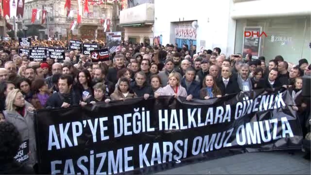 Beyoğlu\'nda "İç Güvenlik Yasa Tasarısı" Protestosu