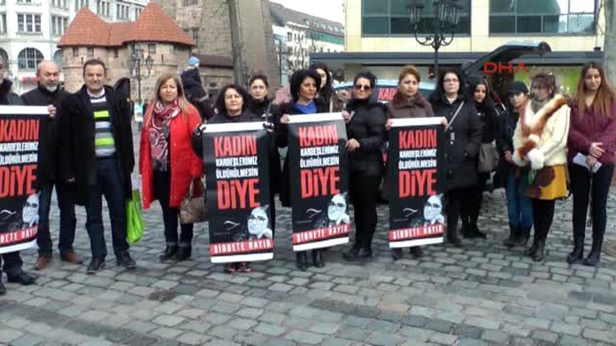Nürnberg?de Kadına Şiddet Kınandı