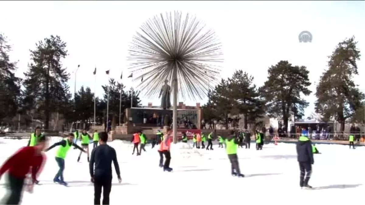 Süs Havuzunda "Buz Pateni" Eğitimi