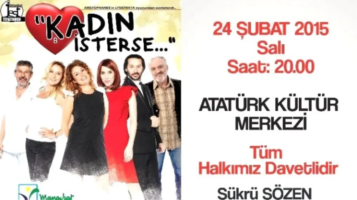 Kadın İsterse" Adlı Oyun, 8 Mart\'ta Manavgat\'ta Sahnelenecek