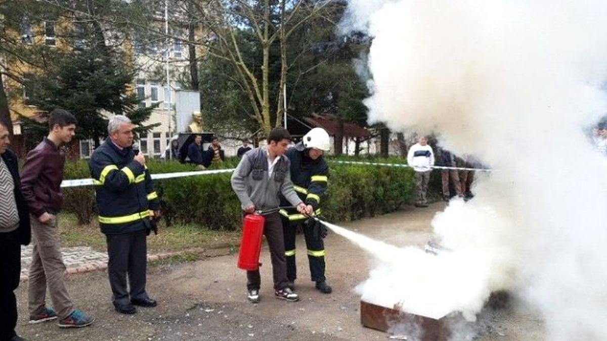 Akçakoca\'da Gerçeği Aratmayan Yangın Tatbikatı