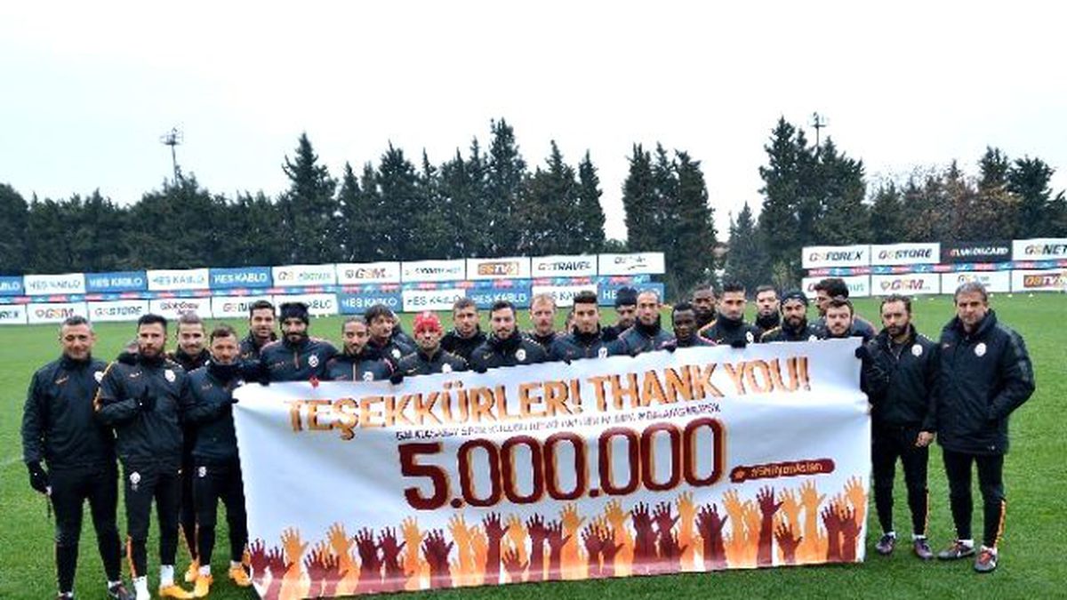 Galatasaray\'dan 5 Milyon Aslan\'a Teşekkür