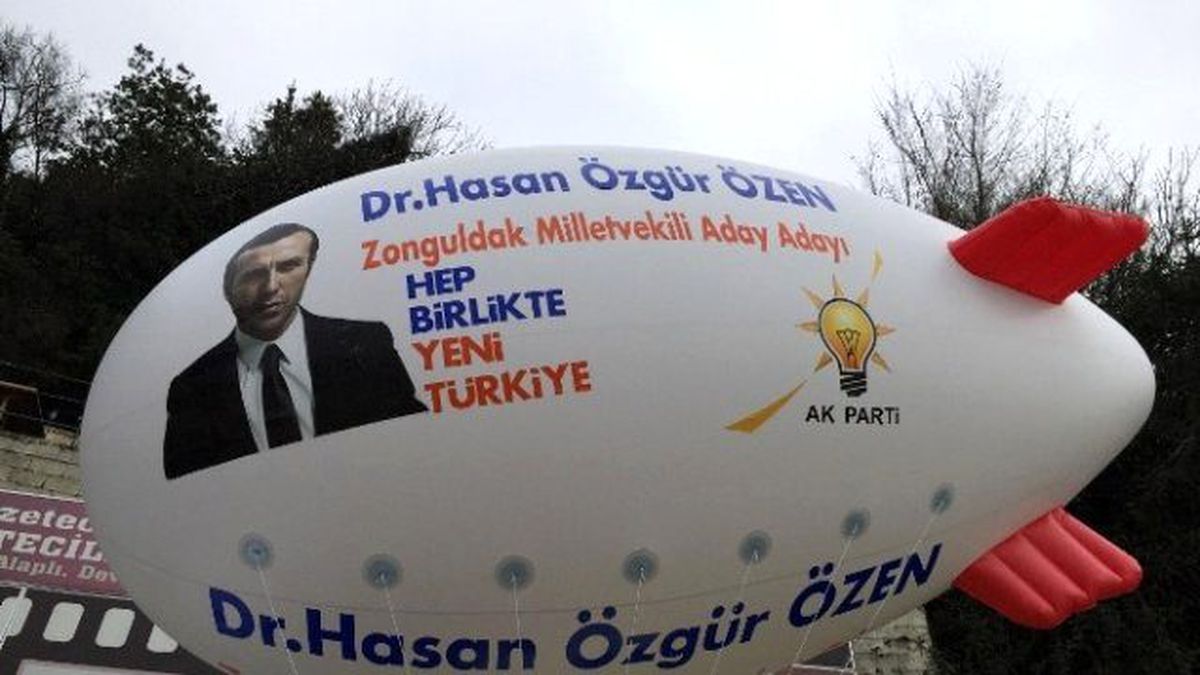 Seçim Kampanyasını Gökyüzüne Taşıdı