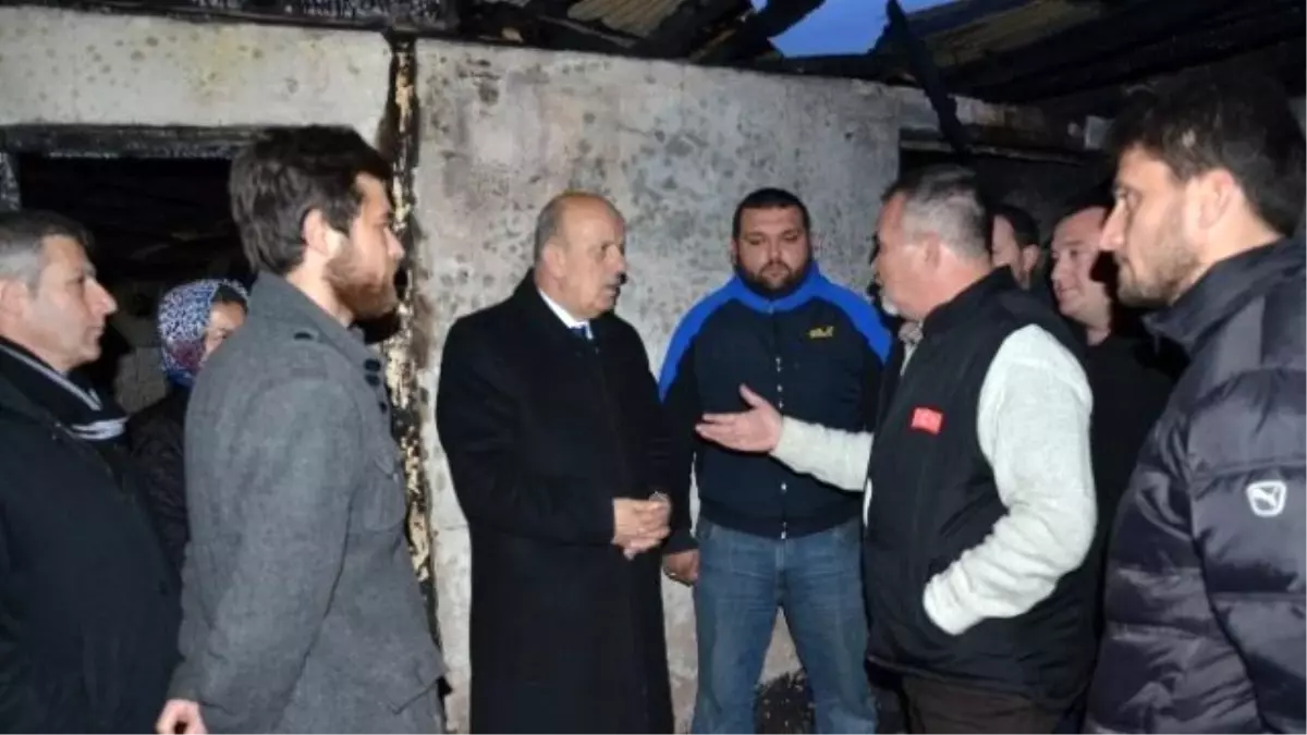 Yangınzede Kadına Yardım Eli