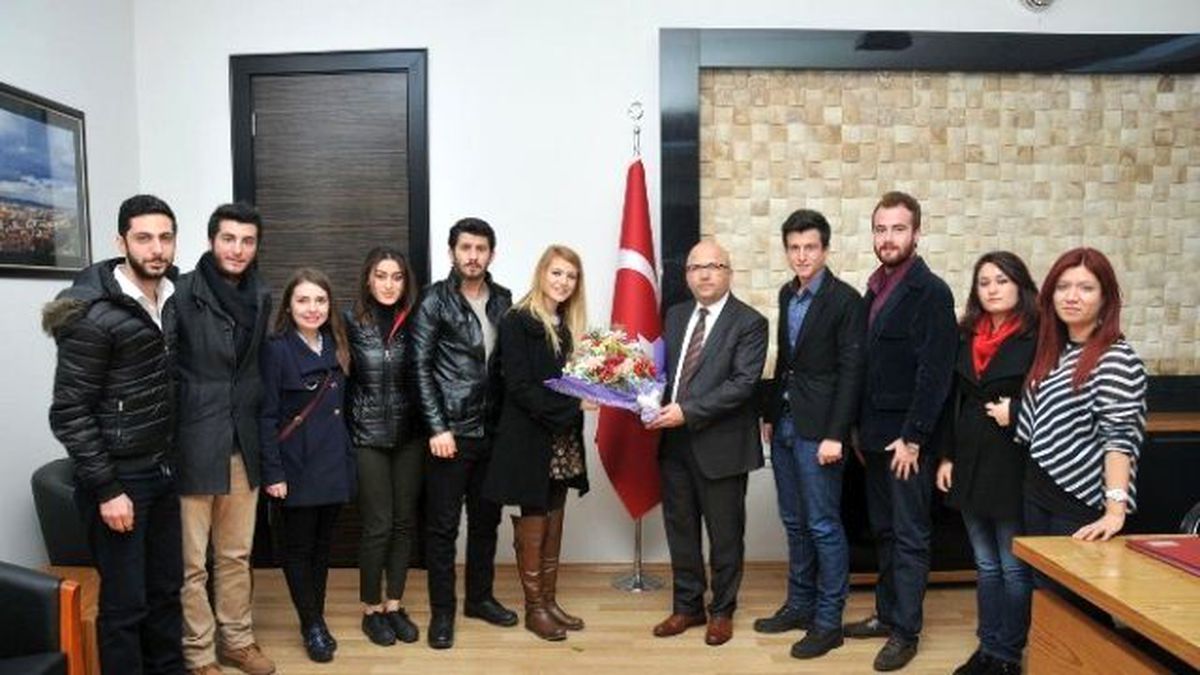 Akü Uluslararası Ticaret ve Finansman Kulübü Öğrencilerinden Başkan Çoban\'a Ziyaret