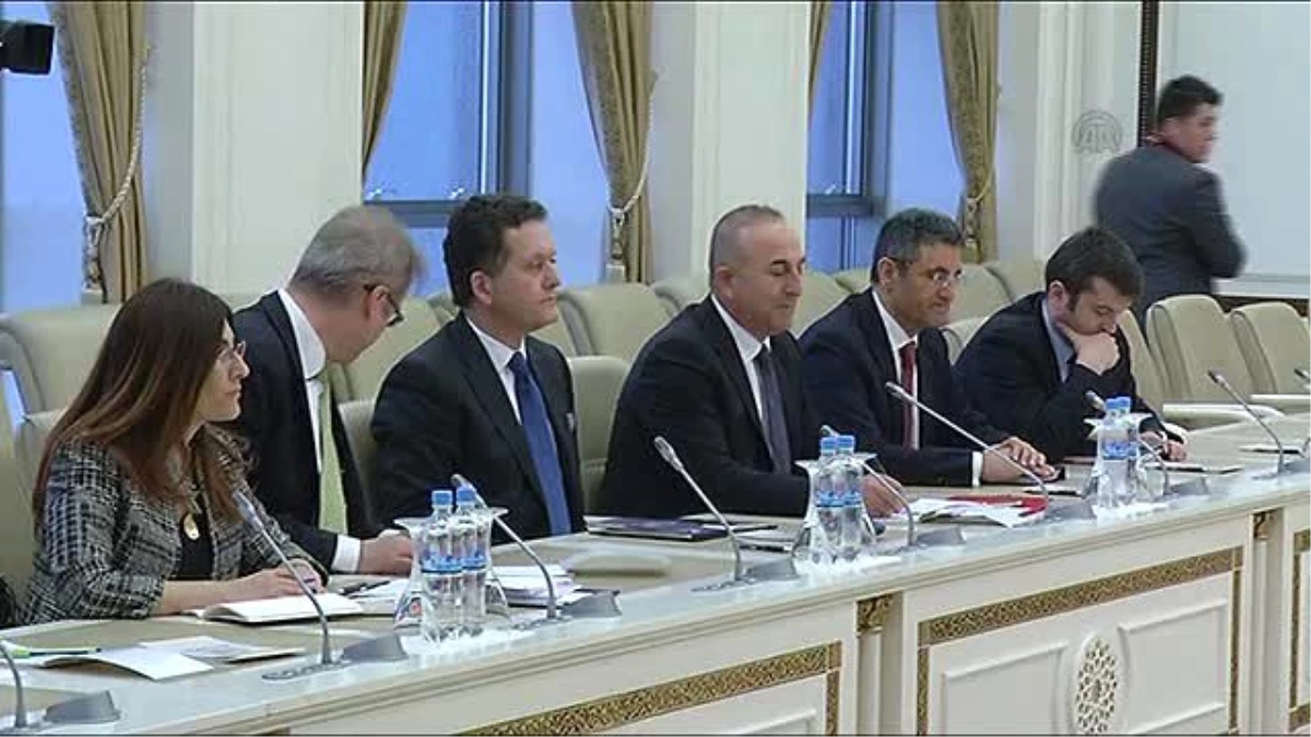 Dışişleri Bakanı Çavuşoğlu, Azerbaycan Meclis Başkanı ile Görüştü