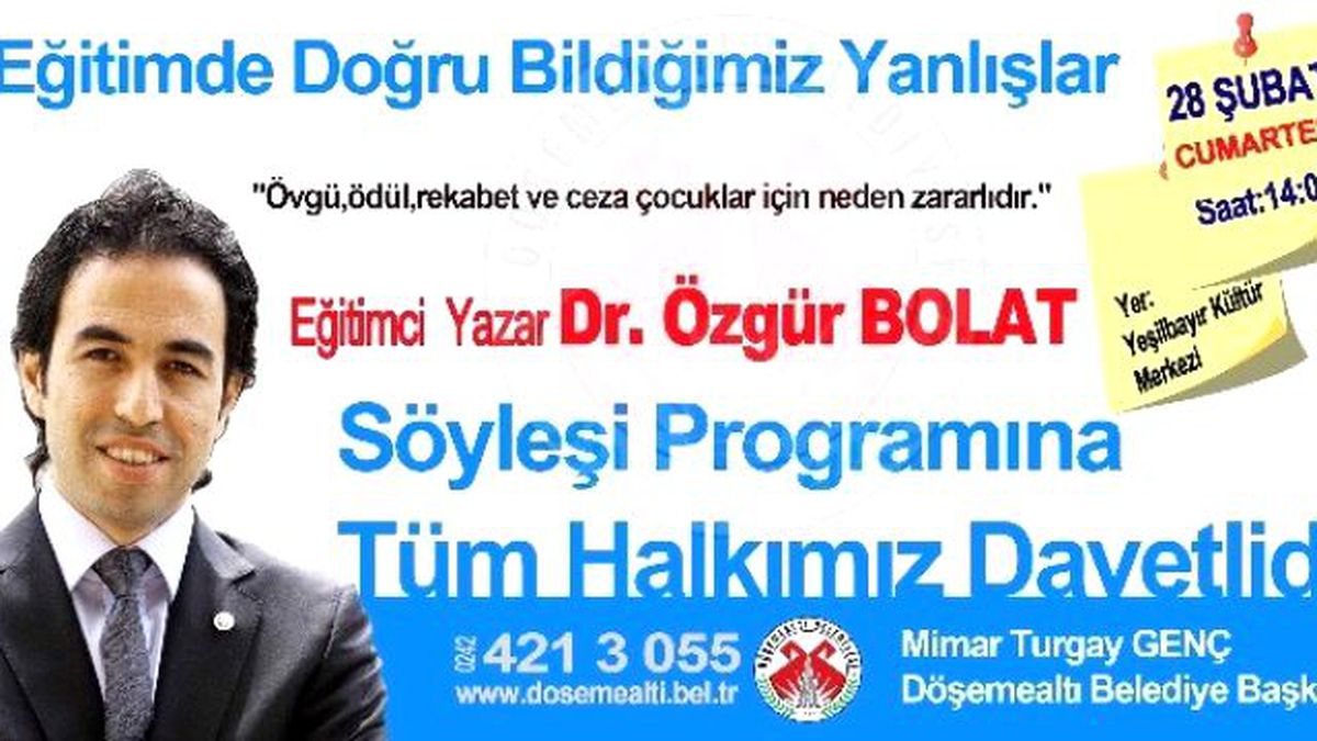 Döşemealtı Belediyesi\'nden Halka Açık İlk Söyleşi