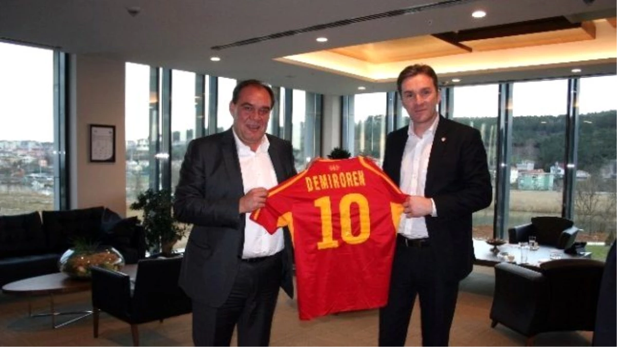 Makedonya Futbol Federasyonu Başkanından, Demirören\'e Ziyaret