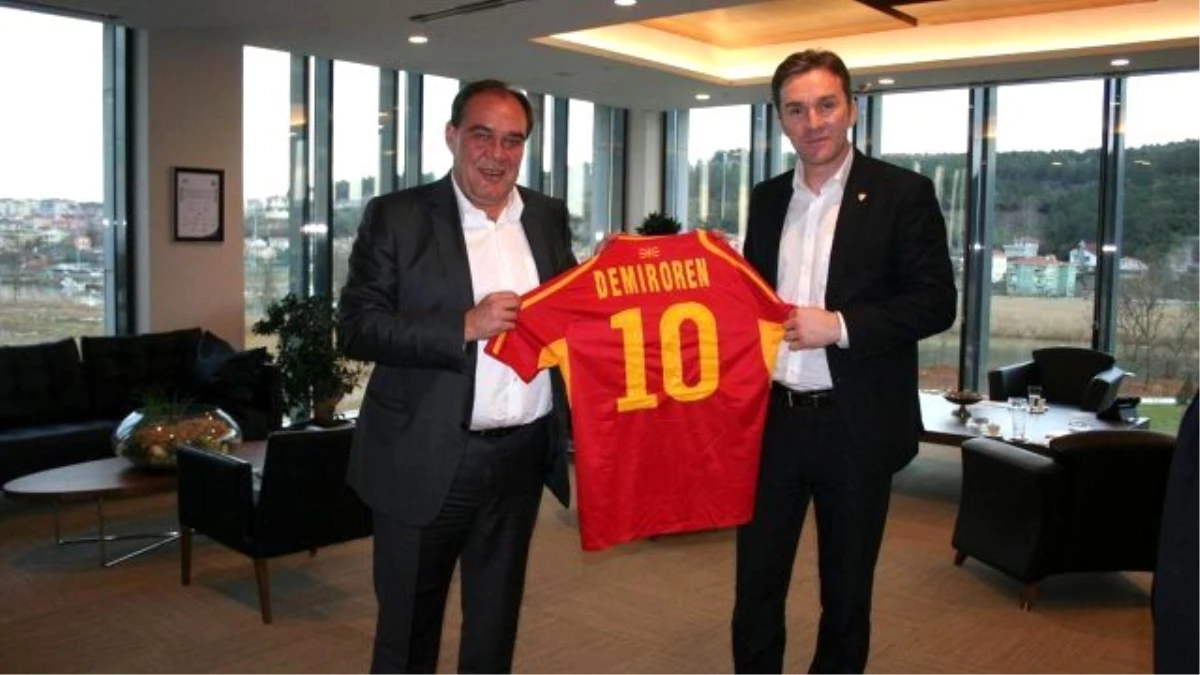 Makedonya Futbol Federasyonu Başkanı\'ndan Demirören\'e Ziyaret