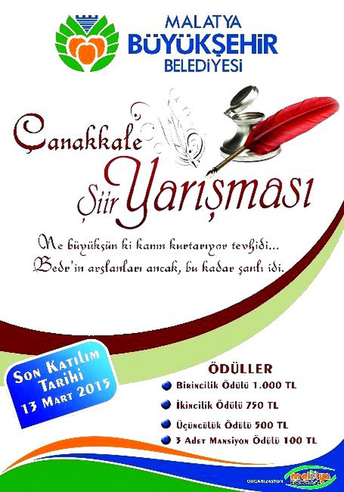 Malatya Büyükşehir Belediyesi\'nden Şiir Yarışması