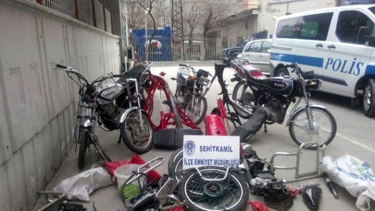 Motosiklet Hırsızlığı ve Parçalama Atölyesi Ortaya Çıkarıldı