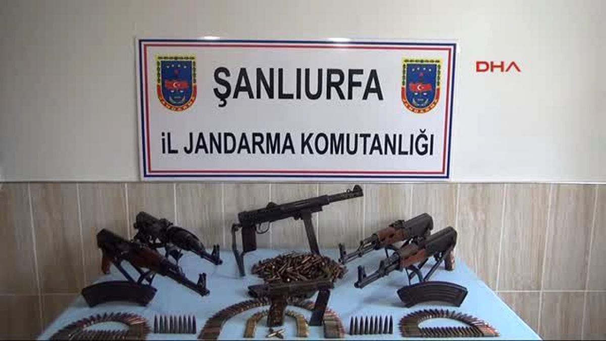Şanlıurfa Suriye?den Getirilen Silah ve Mühimmatlar Şanlıurfa\'da Ele Geçti
