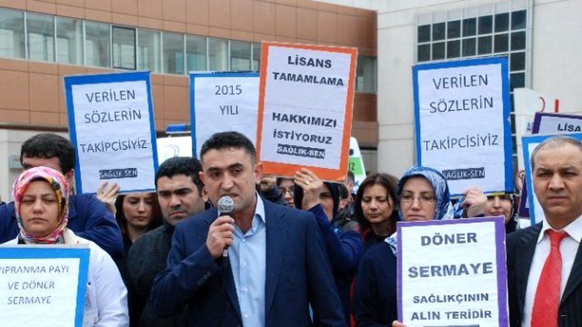 Tokat\'ta Sağlıkçılardan Yıpranma Payı ve Ek Ödeme Eylemi