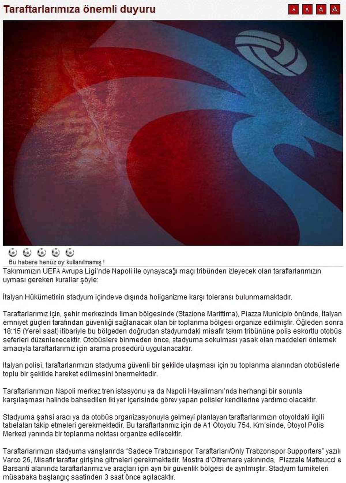 Trabzonspor, İtalya\'da Prestij Peşinde