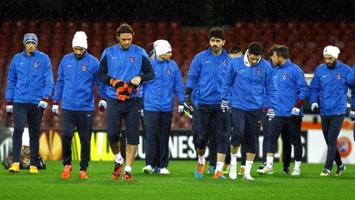 Trabzonspor Napoli Maçı Öncesi Son İdmanını Yaptı