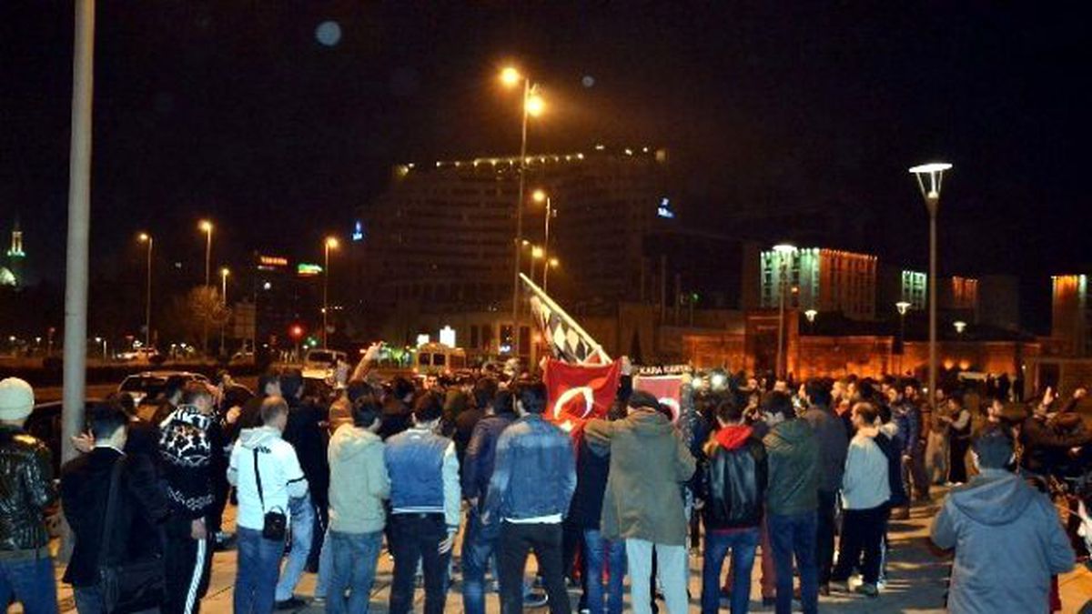 Kayseri\'de Beşiktaş Coşkusu
