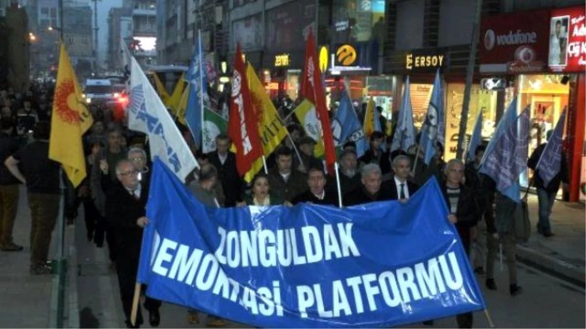 Zonguldak\'ta İç Güvenlik Yasa Tasarısı Protestosu